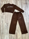 Brown Crewneck Sweatsuit(W)