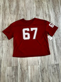 Deep Red Oversized Practice Jersey(W)