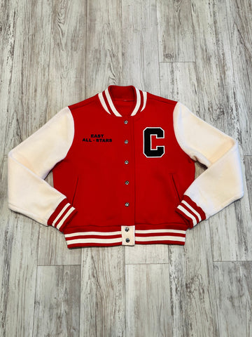 Red All-Star “Away” Varsity Jacket(W)