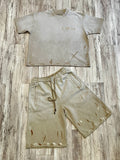Natural Vintage “Dirty Wash” Luxe Shirt & Shorts
