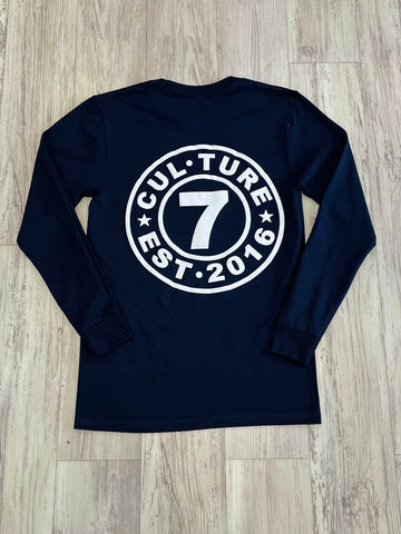 Navy Blue “Founders” Long Sleeve Shirt