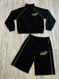 Black “Marathon Runner” Heavyweight Nylon Tracksuit 2.0