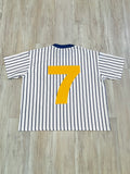 Navy Varsity Heavyweight Striped Shirt