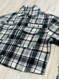 Black/Grey Flannel Trucker Jacket(W)