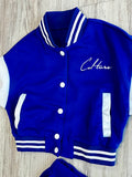 Royal Blue Varsity Jacket & Shorts