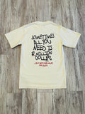 Natural “Need $ For Drops” Inside Out Garment Dyed Shirt