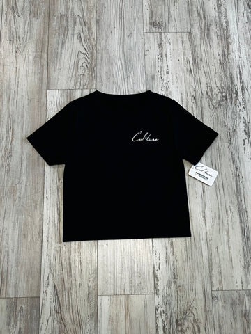 Black “The Perfect Everyday” Luxe T-Shirt(W)