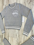 Heather Grey Varsity Knit Set(W)