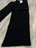 Black Baggy Denim Cargo
