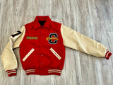 Red “Members Only” Letterman Jacket