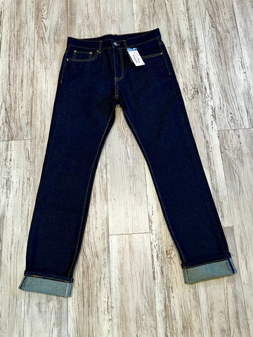 Raw Indigo Tapered Denim