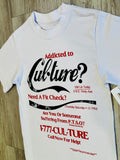 Red/Black “Addicted To Cul•ture” Premium 8oz. Raw Edge Shirt
