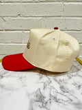 Natural/Red “Rodeo” Snapback