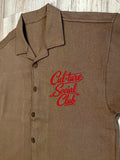 Mocha “Poker” Luxe Cuban Button Down