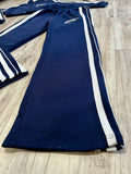 Navy Zipped Stripe Tracksuit