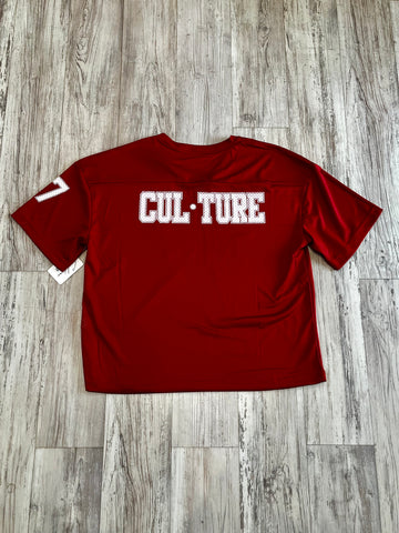 Deep Red Oversized Practice Jersey(W)