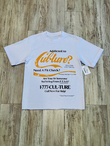 Black/Gold “Addicted To Cul•ture” Premium 8oz. Raw Edge Shirt