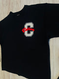Black/Red “M.F.B.I.D.T” Raw Edge Sweatsuit