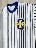 Navy Varsity Heavyweight Striped Shirt