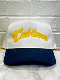 White/Navy Varsity Premium Snapback