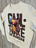 Natural/Chocolate “The Guardian” Luxe Crewneck Sweatshirt