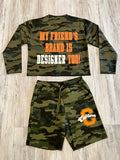 Green Camo “M.F.B.I.D.T” Short Sweatsuit