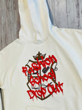 Natural “Fashion School Drop Out” Luxe 15oz. Hoodie