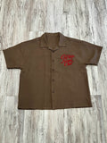 Mocha “Poker” Luxe Cuban Button Down