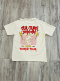 Natural/Red “Tour Merch” Vintage Raw Edge Shirt