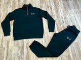 Hunter Green Quarter Zip Premium Sweatsuit