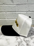 White/Black Varsity Premium Snapback