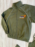 Olive “Marathon Runner” Heavyweight Nylon Tracksuit