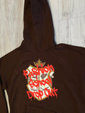 Brown “Fashion School Drop Out” Luxe 15oz. Hoodie