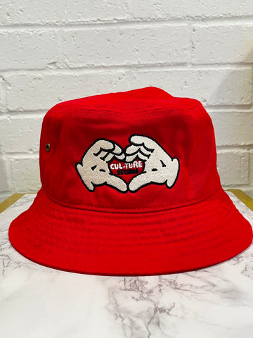 Red “For The ♥️” Bucket Hat