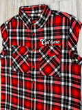 Red Raw Edge Premium Flannel