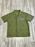 Sage Lace Knit Cuban Button Down