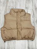 Taupe Premium Puffer Vest(W)