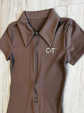 Chocolate Premium Athleisure Romper