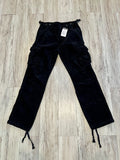 Black Corduroy Cargo Pants