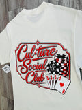 Natural “Poker” Social Club Premium Heavyweight T-Shirt