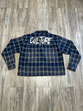 Navy Sun Faded “Dirty” Luxe Flannel