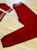 Burgundy Varsity Knit Set(W)