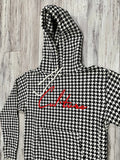 Red Houndstooth Signature Hoodie