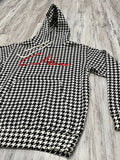Red Houndstooth Signature Hoodie