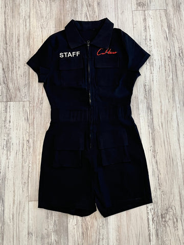 Black “Staff” Mechanic Jumpsuit