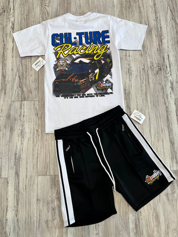 Black Cul•ture Racing Premium Shirt & Shorts
