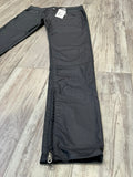 Slate Grey Wax Zipped Denim