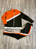 Olive & Orange Luxe Neoprene Tracksuit