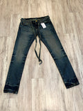 Blue Dark Wash Tapered Denim