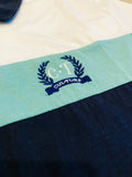 Navy & Teal Color Block Polo